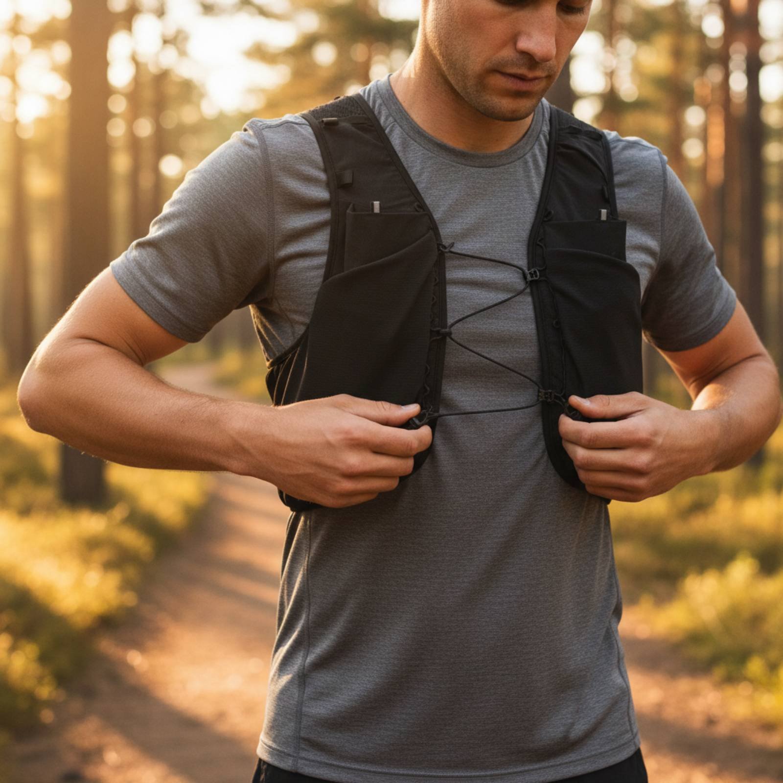 Reflective Running Gear Vest - Hafif Koşu Yeleği Nefes Alabilen Hafif