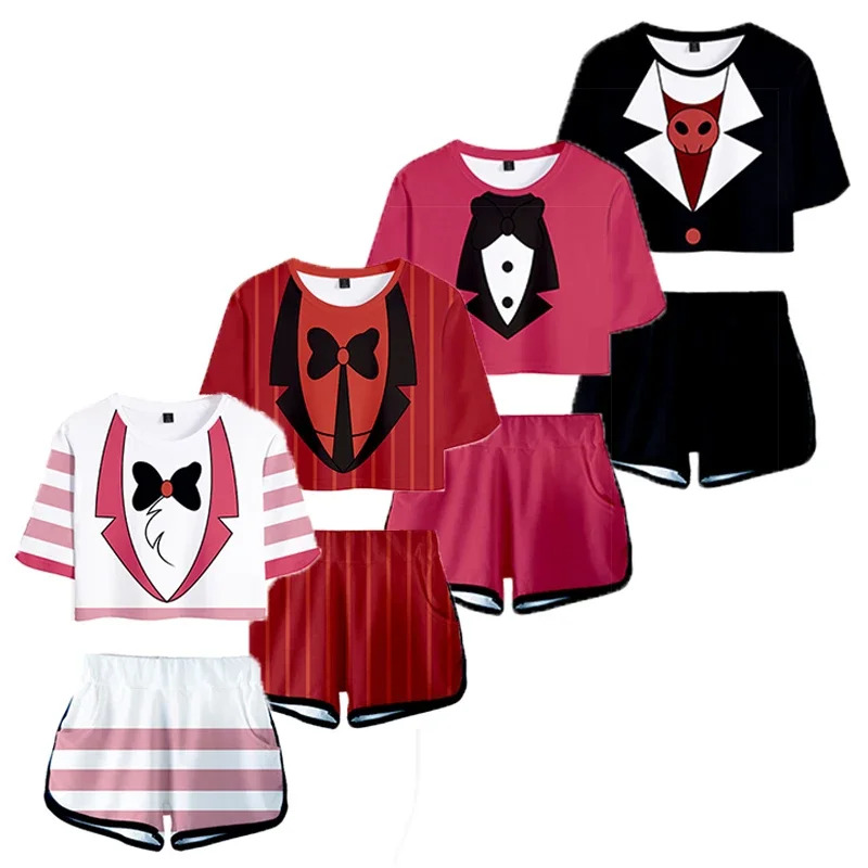Head Gear Running - Ainiel Hazbin Cosplay Kostüm Giyim Tees