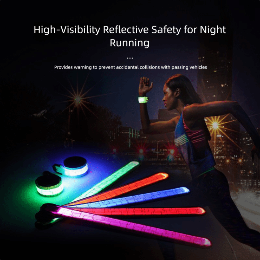 Running Gear Lights - Pil Tarzı Gece Koşu Kol Bandı