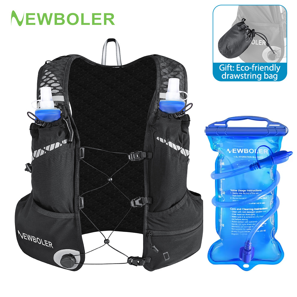 Running Gear Hydration - 8L Nefes Alabilen Hidrasyon Yeleği Çantası,