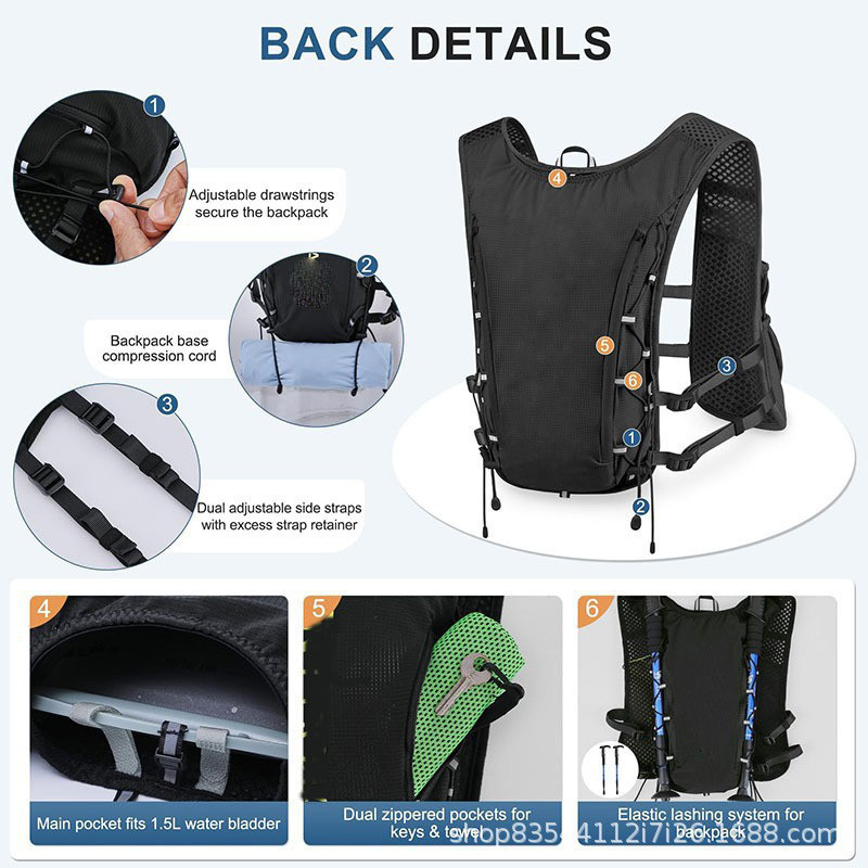 Hidrasyon yeleği, kros sırt ça - Running Gear Competition incelemesi ve fiyatı
