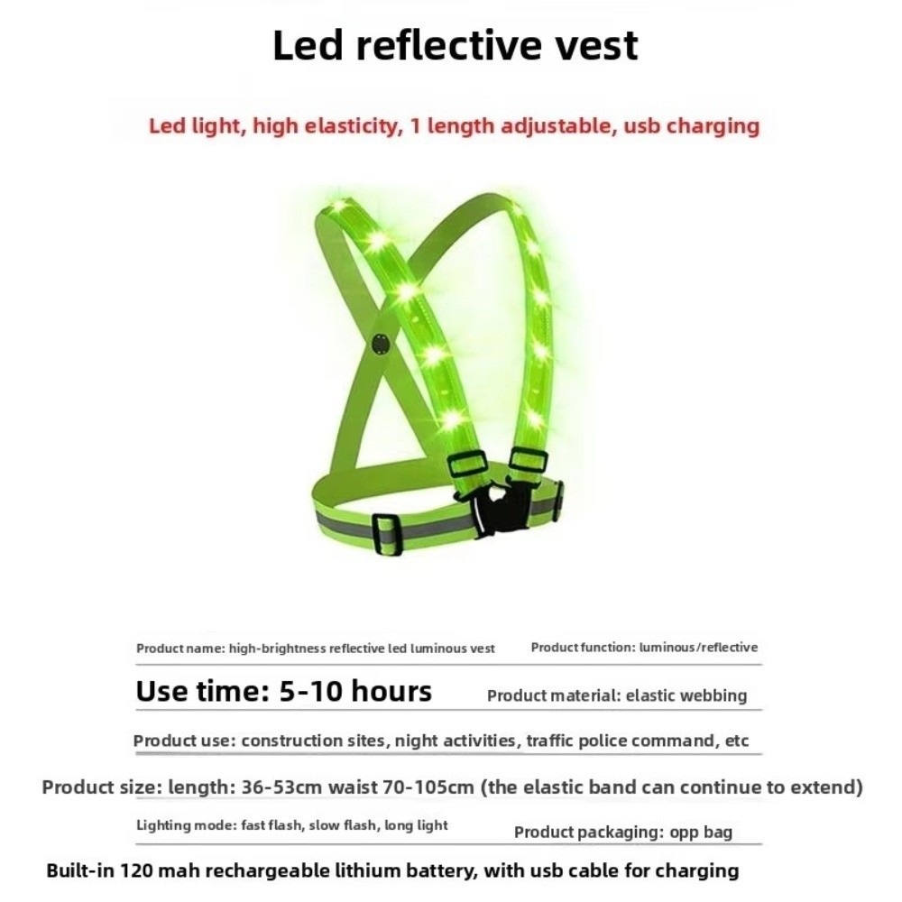 Yeni Polyester LED Güvenlik Ye - Running Gear Lights incelemesi ve fiyatı