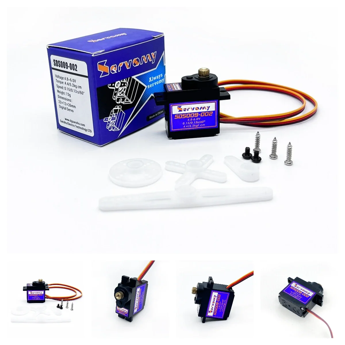 4 adet Servomy SDS009-02 9g Se - Running Gear In A Car incelemesi ve fiyatı